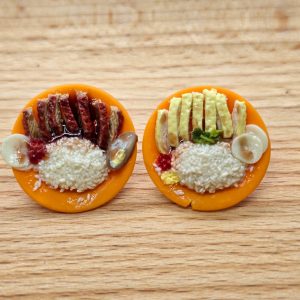 Chicken and Duck Rice Earrings